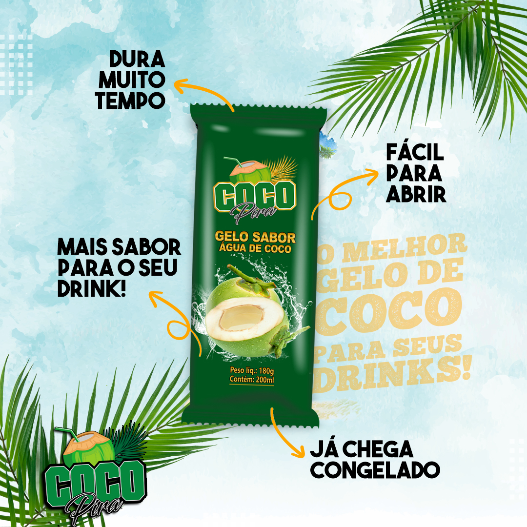 Gelo de Côco – Mais sabor para os seus drinks!